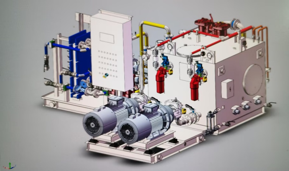 揚(yáng)州恒潤冷軋伺服驅(qū)動(dòng)泵站 PLC柜