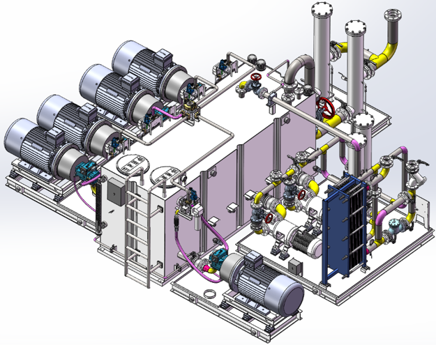 矩形折彎油箱結(jié)構(gòu)泵站